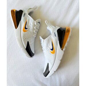 6Y | 7.5 WOMEN'S NIKE AIR MAX 270 WHITE BLACK YELLOW FJ4590-100